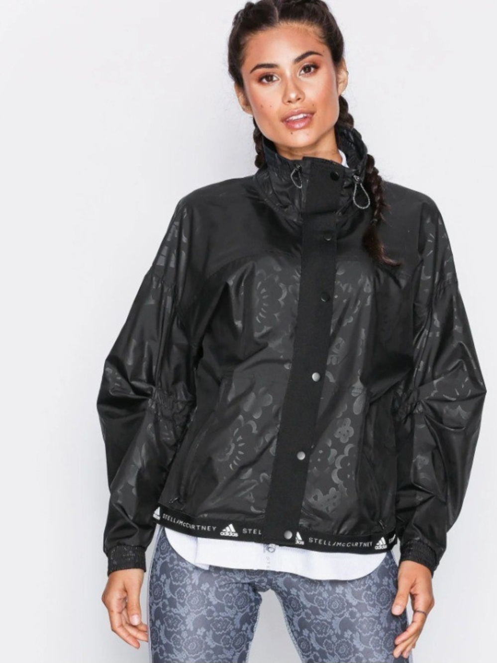 Adidas By Stella McCartney Black Windbreaker Jacket